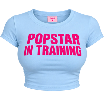 POPSTAR IN TRAINING Cropped Shirt