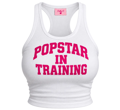 POPSTAR IN TRAINING (Baby Tee) Tank Top