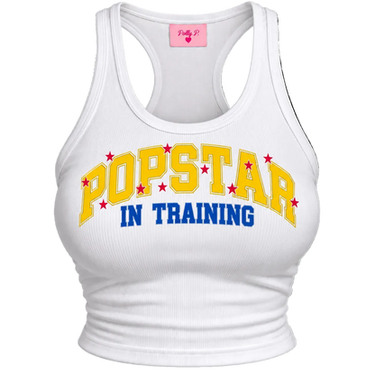 POPSTAR IN TRAINING (Baby Tee) Tank Top