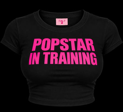 POPSTAR IN TRAINING Cropped Shirt
