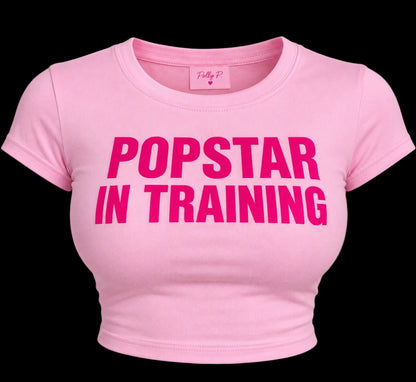 POPSTAR IN TRAINING Cropped Shirt