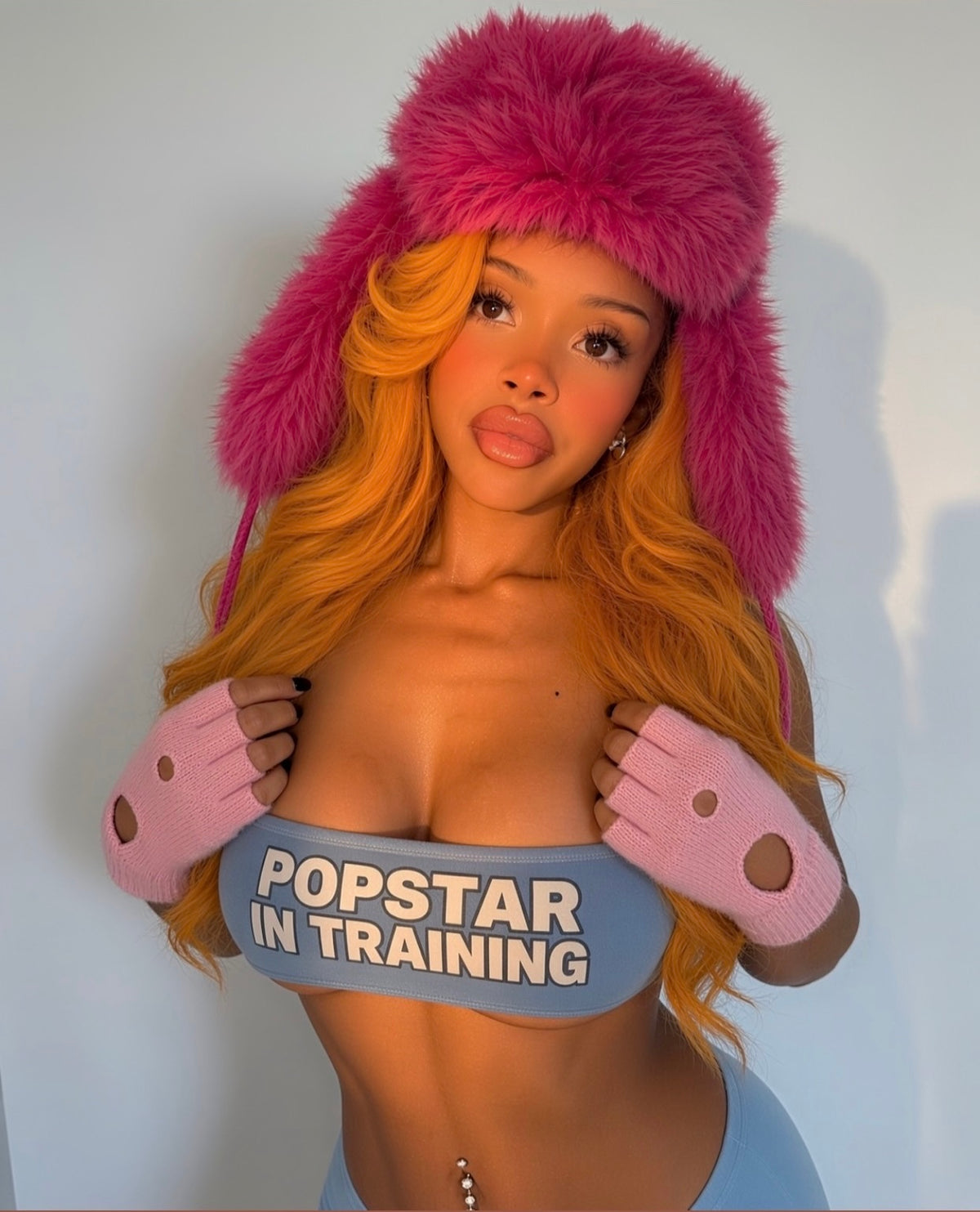 POPSTAR IN TRAINING Tube Bandeau Fun Top