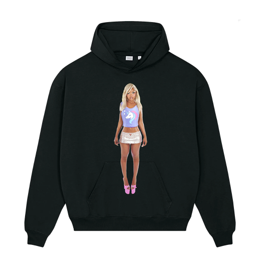 DOLL HOODIE - BLACK