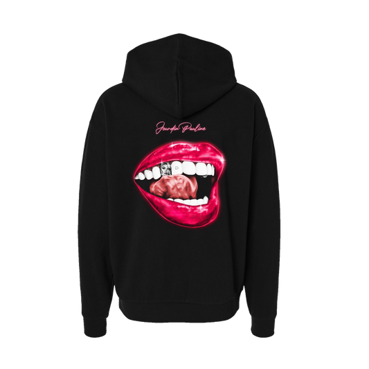 LIPS HOODIE - BLACK