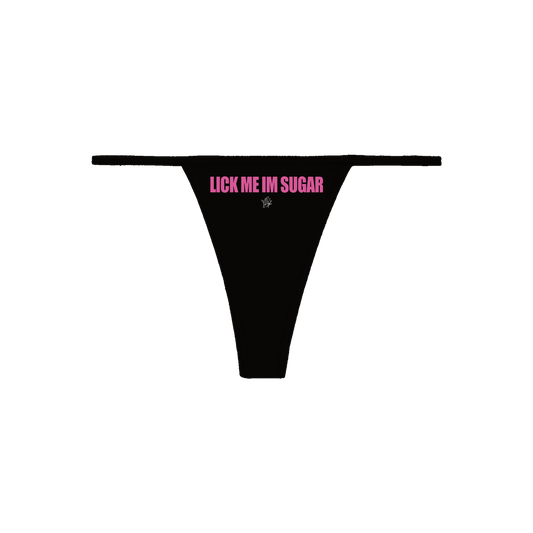 LIKE SUGAR THONG - BLACK